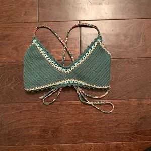 crochet bathing suit top